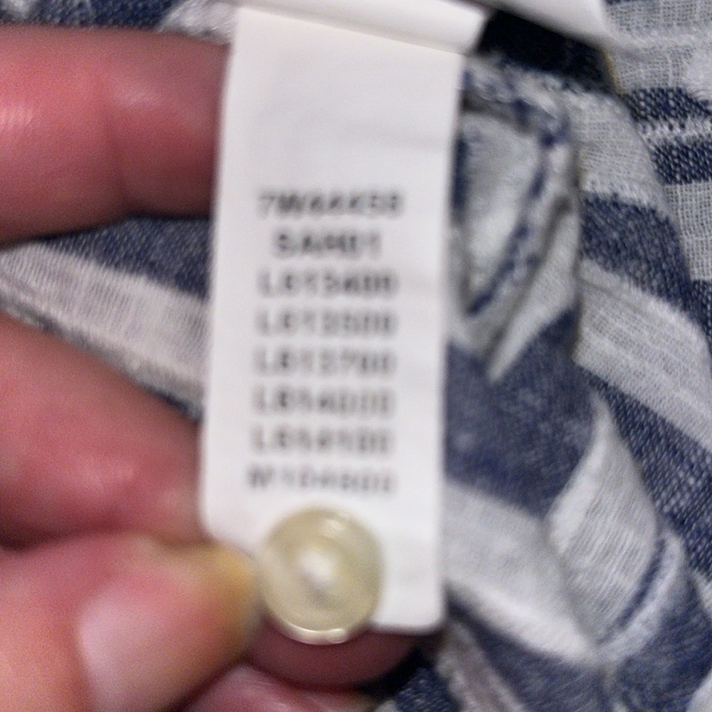 Lucky Brand striped poet blouse NWOT size M - Picture 10 of 11